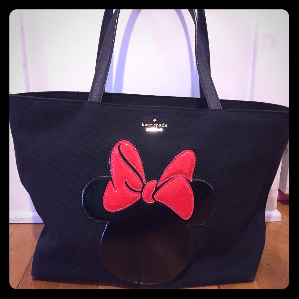Kate Spade Black Minnie Mouse Tote